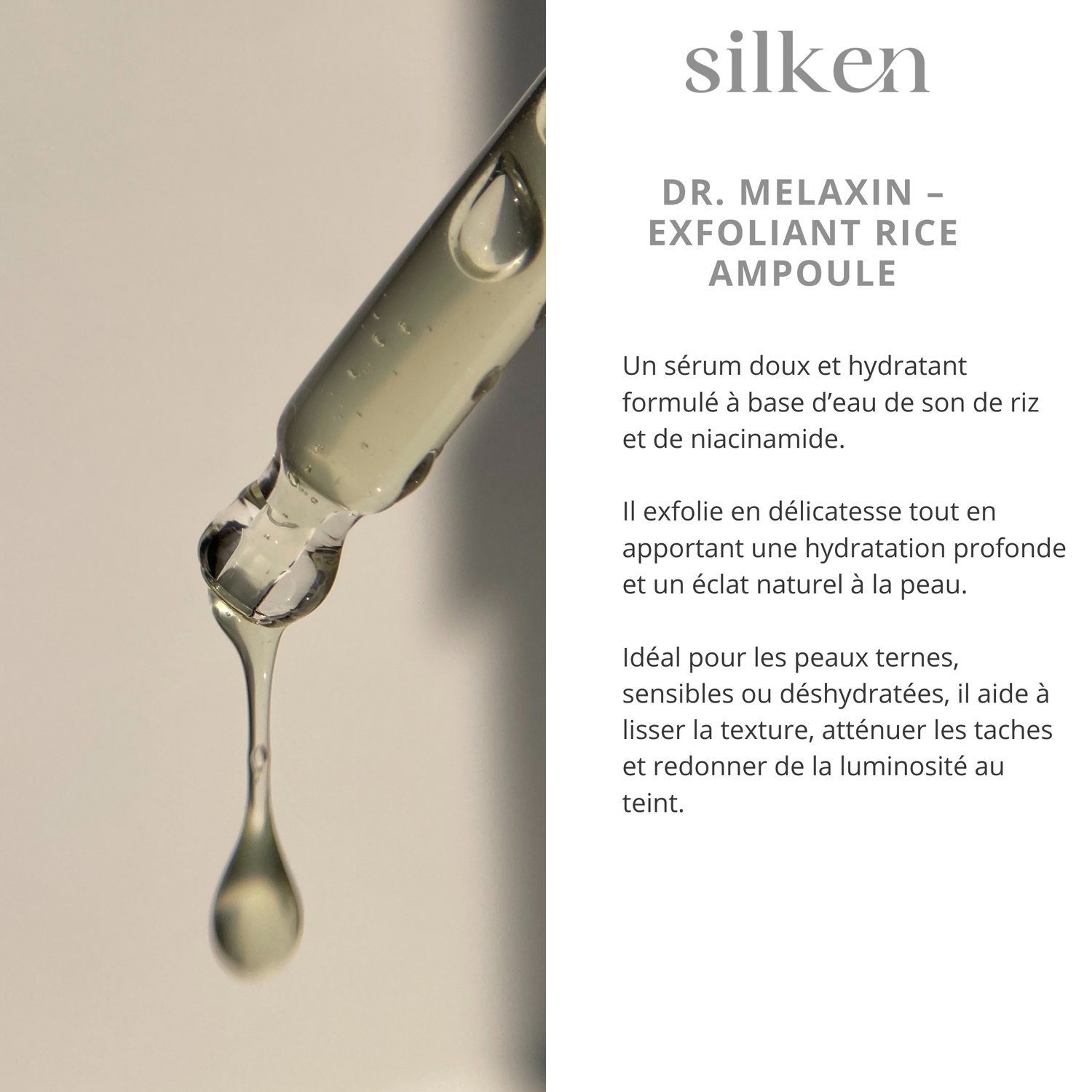 Sérum Riz Blanc – Exfoliant & Éclat